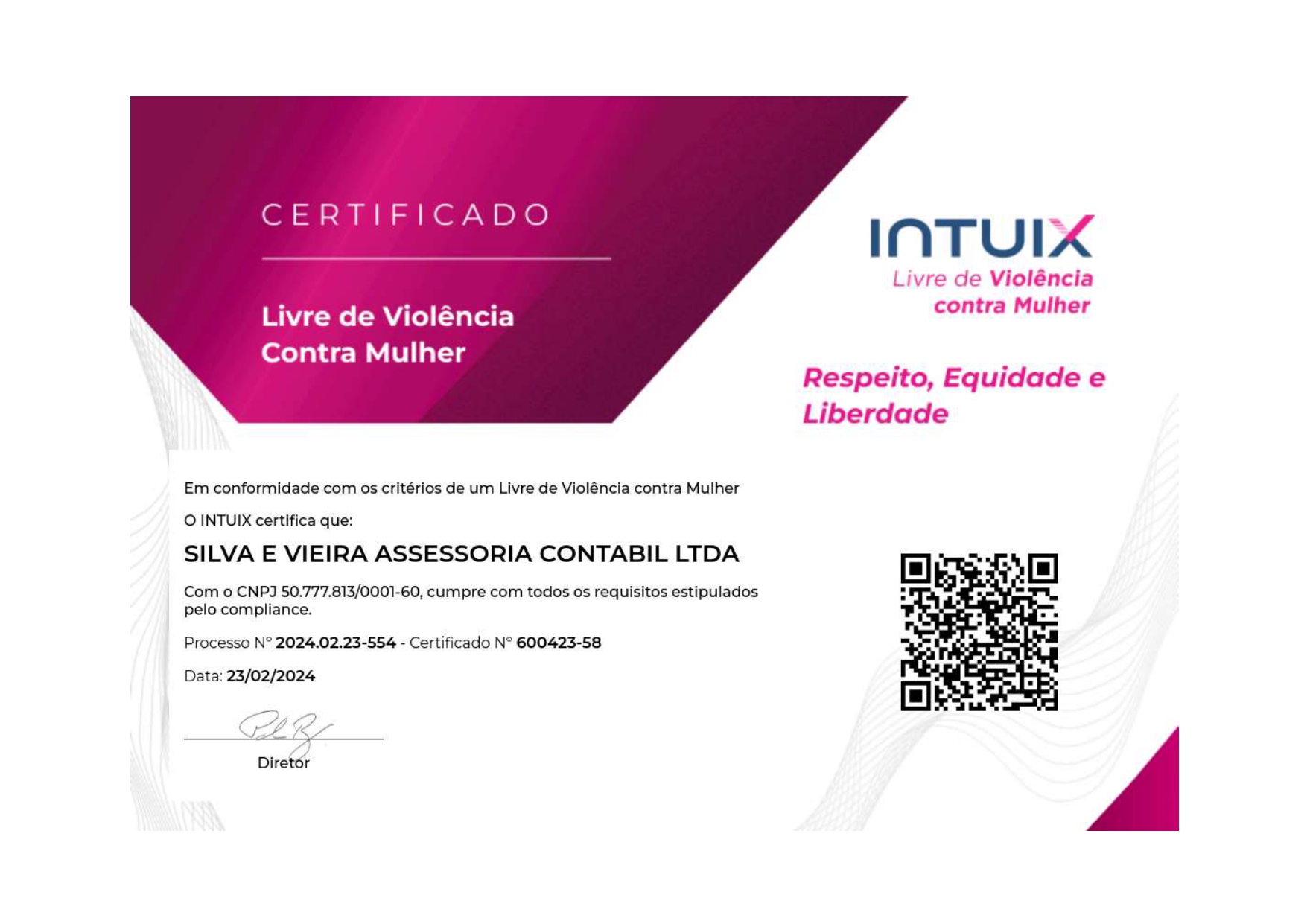 Certificação da MULHER